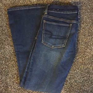 American Eagle size 12 boho artist jeans